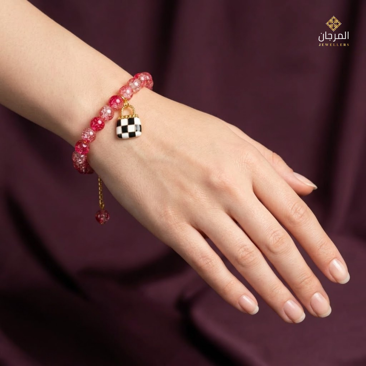 Forever Lock Beaded Friendship Charm Bracelet