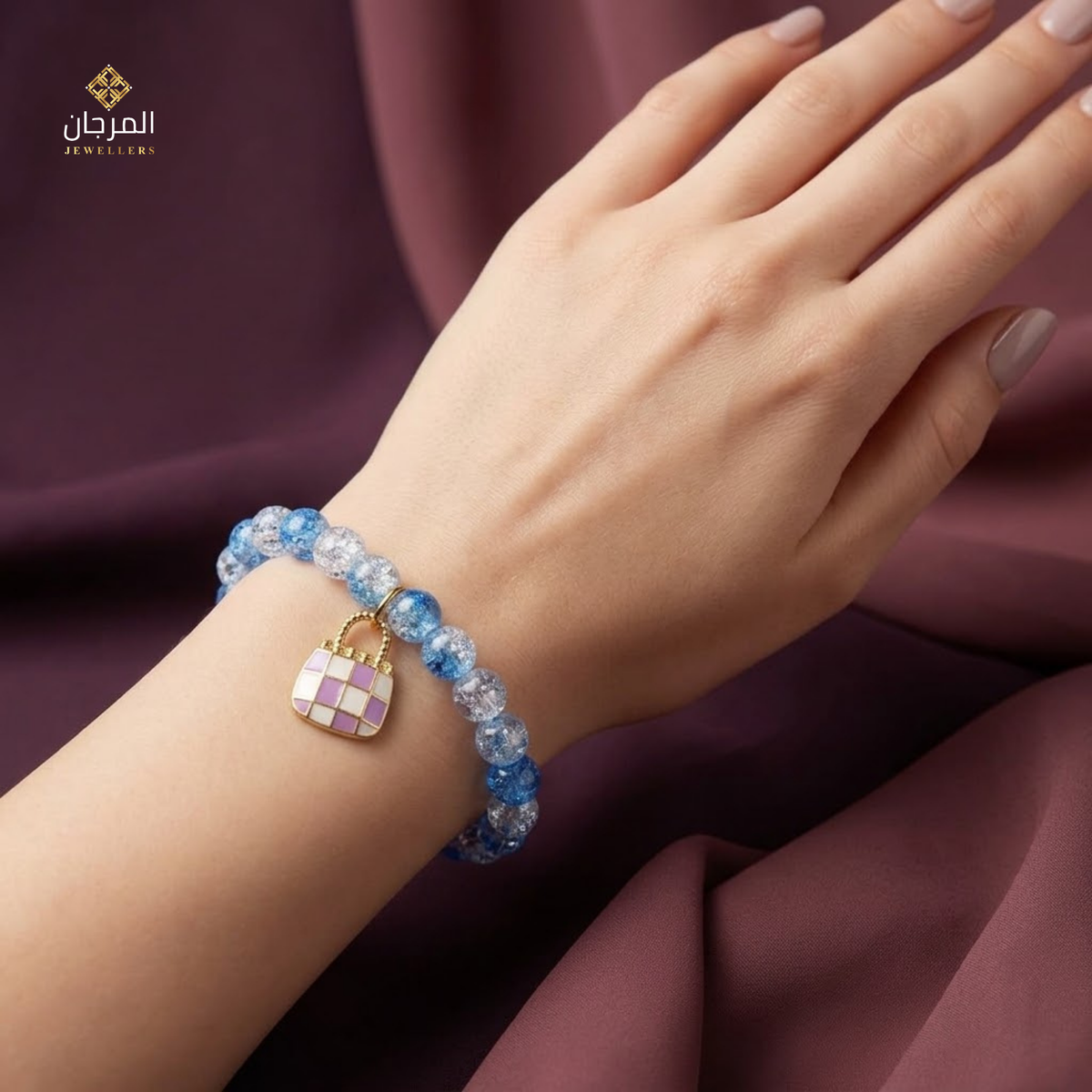 Forever Lock Beaded Friendship Charm Bracelet