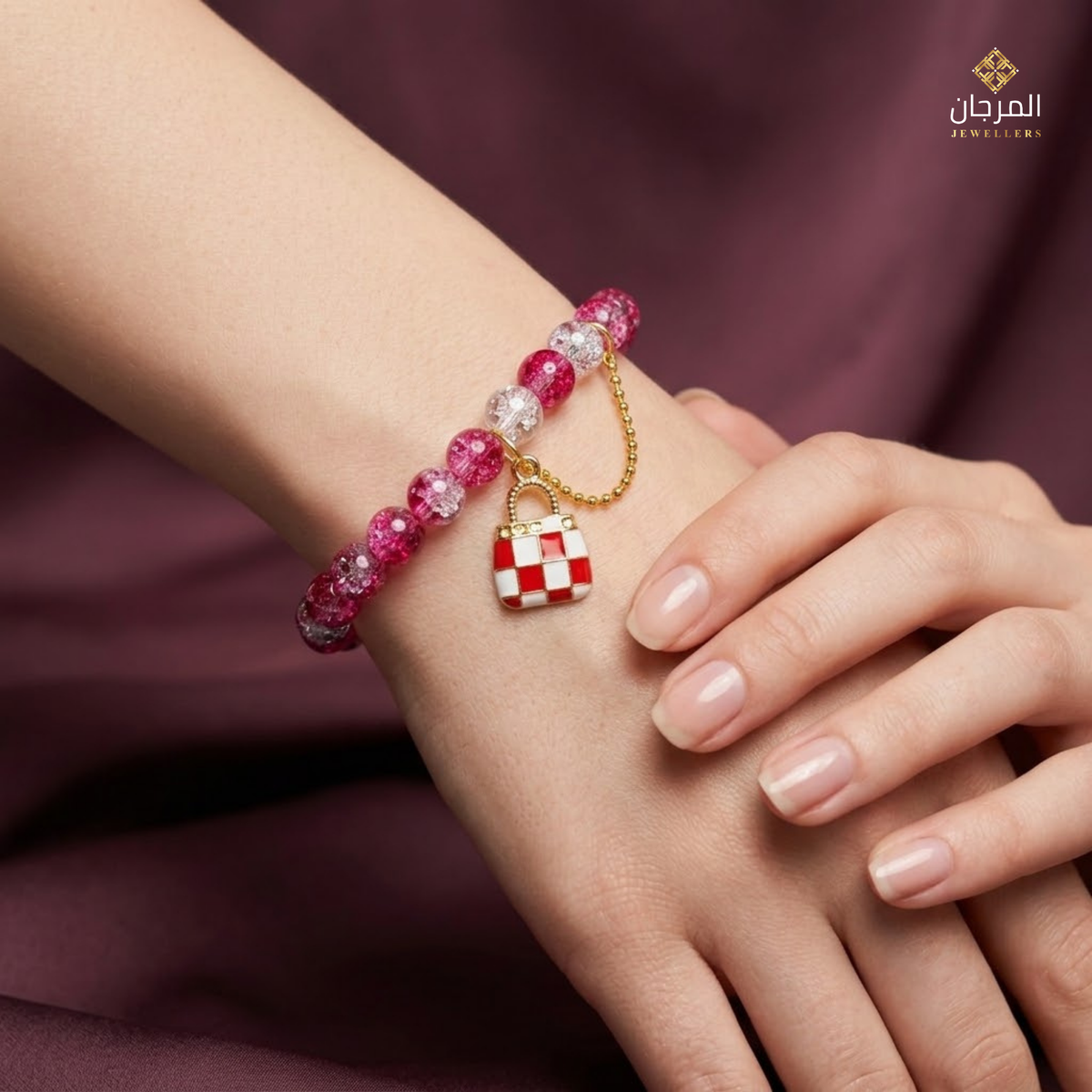 Forever Lock Beaded Friendship Charm Bracelet