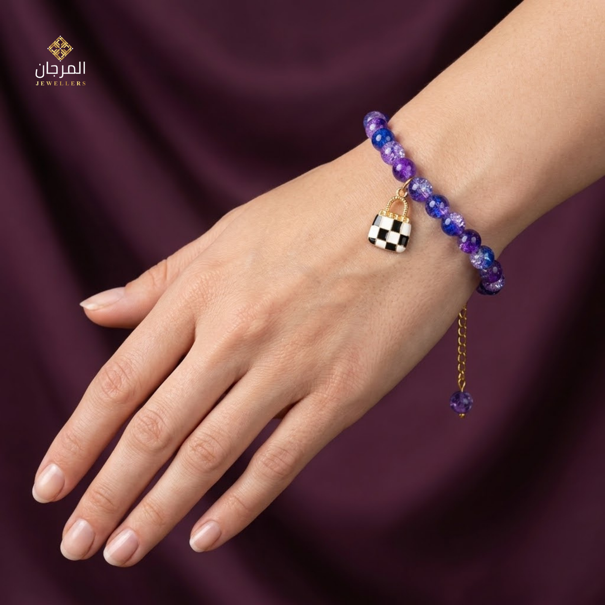 Forever Lock Beaded Friendship Charm Bracelet