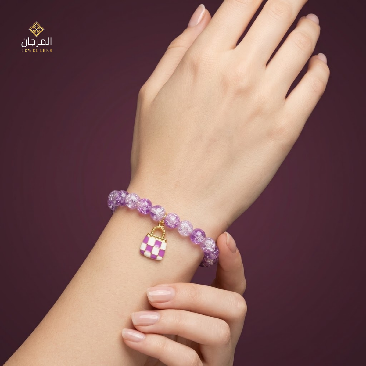 Forever Lock Beaded Friendship Charm Bracelet