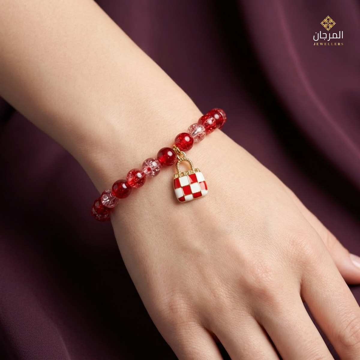 Forever Lock Beaded Friendship Charm Bracelet