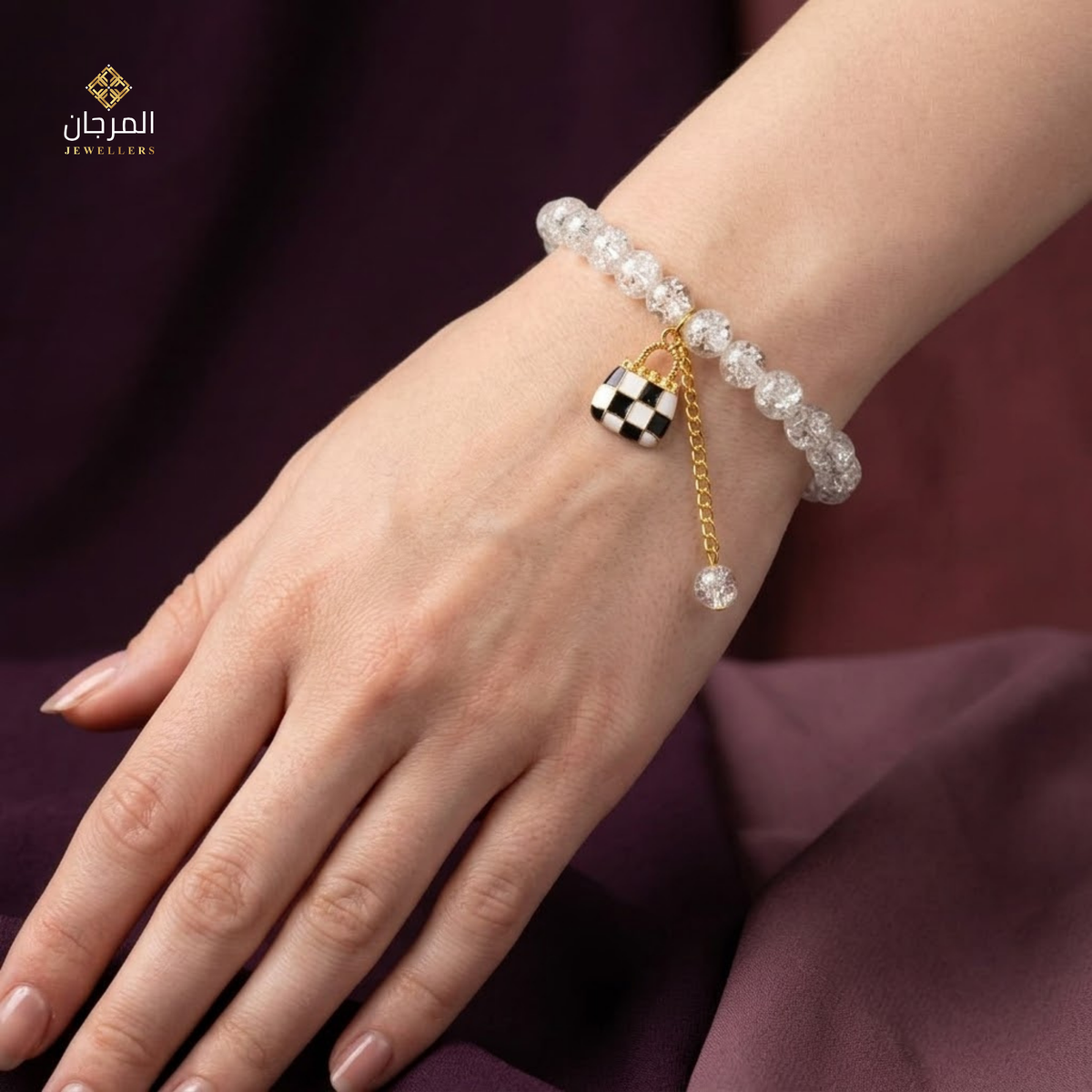 Forever Lock Beaded Friendship Charm Bracelet