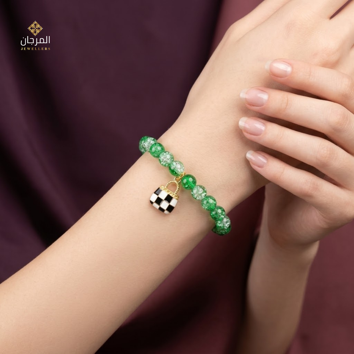Forever Lock Beaded Friendship Charm Bracelet