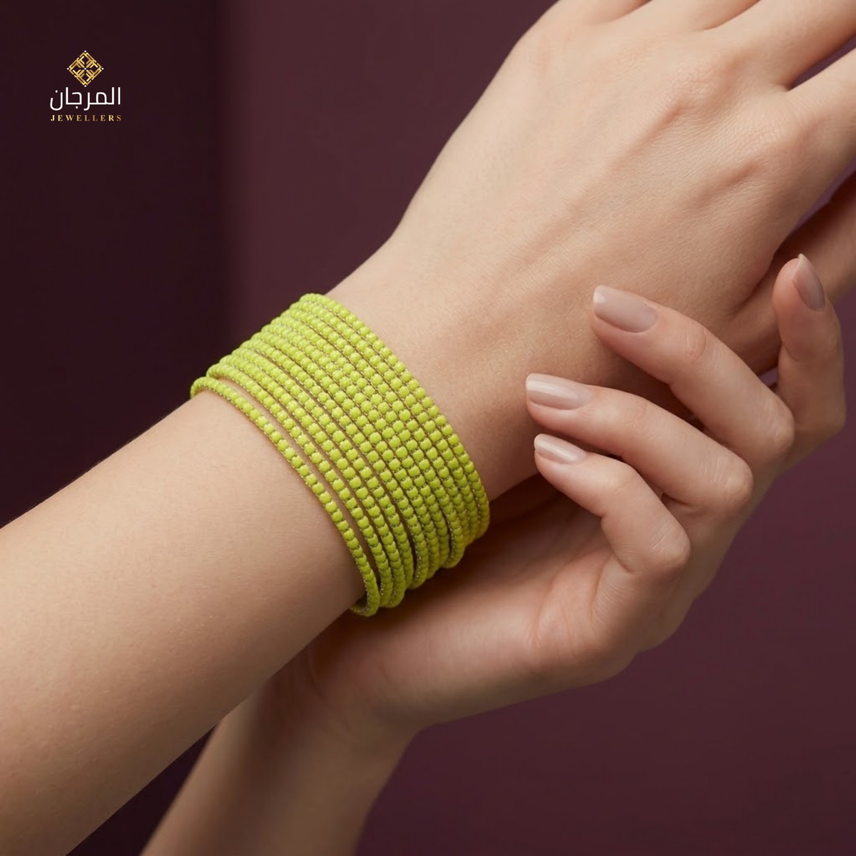 Trendy 12-Strand Crystal Elastic Cuff Bracelet