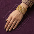 Gold-Tone Crystal Bangle Set