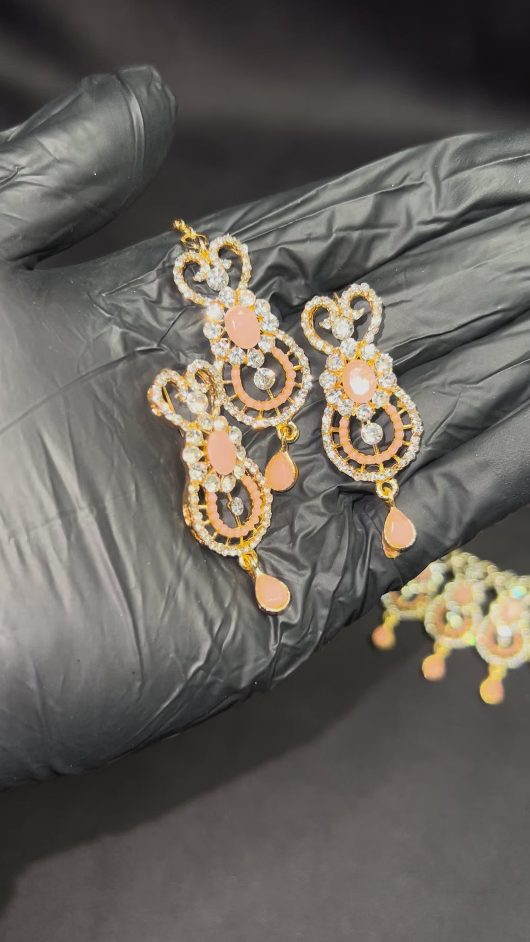 Rose Gold Pearl Drop Jewellery Set